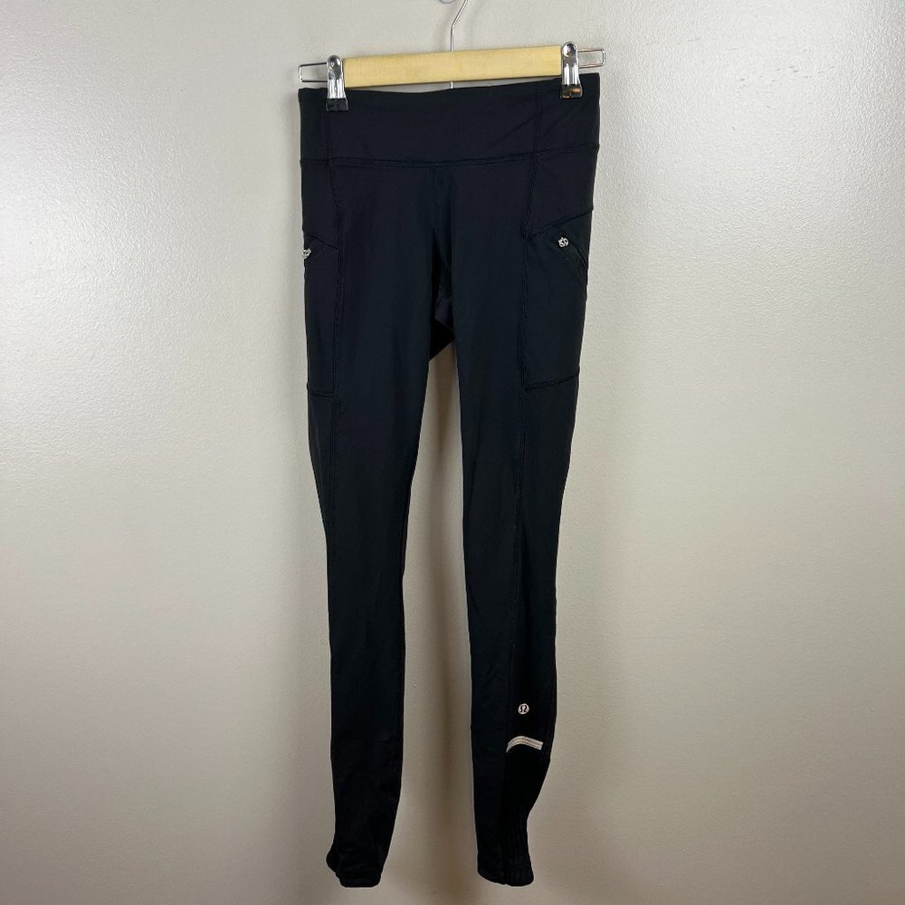 Lululemon Star Runner Tight Leggings Size 4 Black Athletic Workout Running Gym